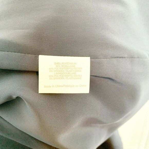 Tory Burch Women’s Wool Blend Evelina Sheath Dress size 14 Navy Blue Gold Detail - Picture 9 of 11